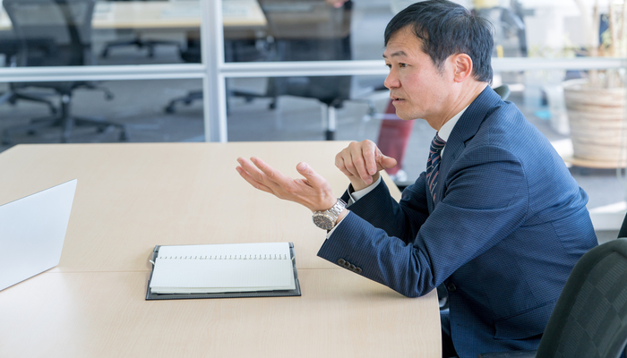 面談時の社長
