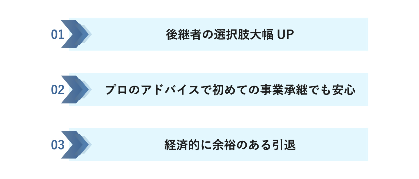 M&A仲介会社のサポートを受ける事業承継のメリット