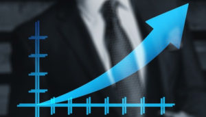 右肩上がりのグラフ